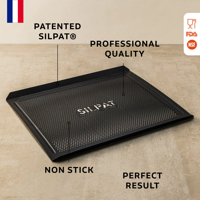 Silpat Black Aluminum Non-Stick Perforated Baking Tray