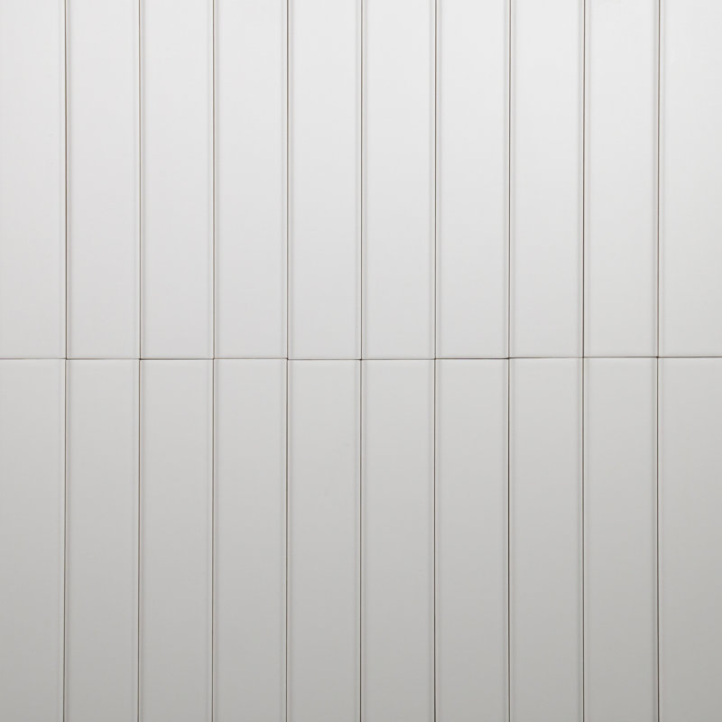 Carrelage mural mat 2 "x 10" Tinte, Blanc mat