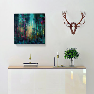 Forest Glitch No.3 - Wrapped Canvas