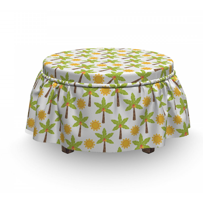 Housse pour de soleil repose-pieds tropical nature