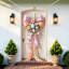 Kbndieu Easter Door Curtain Suitable for Large Party Supplies Room Garden Wall Decoration Holiday Decoration Background