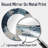 Under Water Blue And White Corals Collage - Coastal Unique Mirror, Coastal Large Round Wall Mirror, Printed Metal Art-99623487