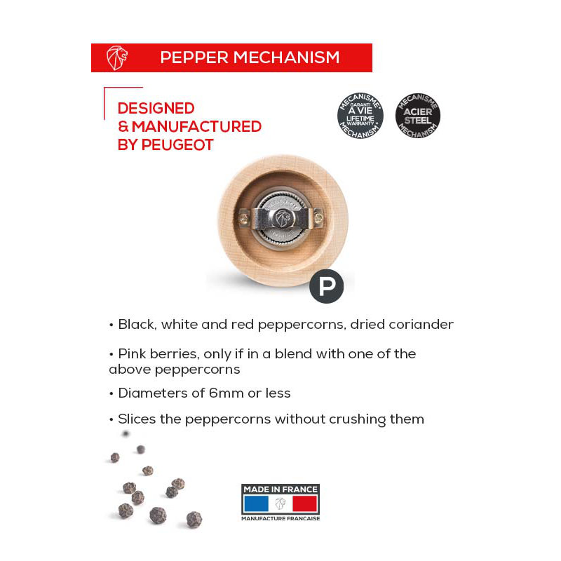 Oleron Bistro Salt and Pepper Grinder Set, Black/White