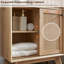 Natural Rattan Small Bathroom Cabinet