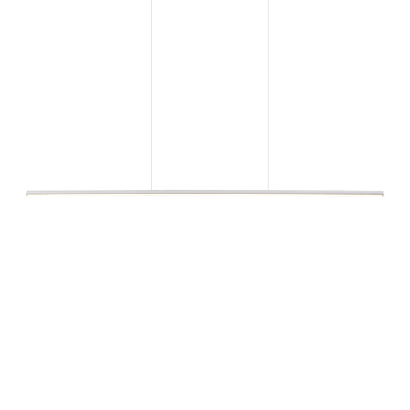 1 - Light LED Kitchen Island Pendant, White, 120.63" H x 47" W x 5.5" D