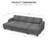 Anjana Chenille Storage Sofa Modular Sectional Sofa Bed With Removable Cushion Cover-1104095944