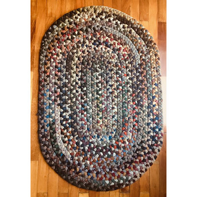 Tapis brun en laine tressé à la main Kendricks