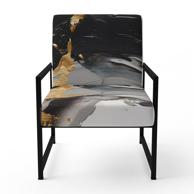 Fauteuil d'appoint Centeio, Noir, noir, noir, noir
