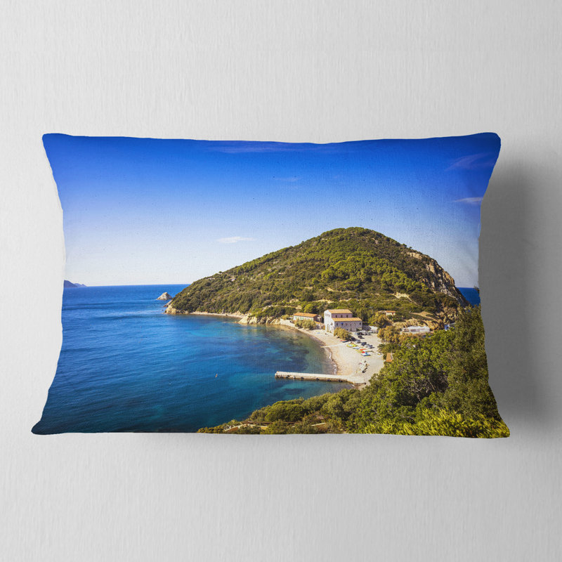Coussin lombaire elba island mer shore