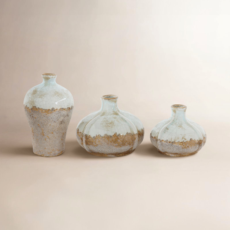Ensemble de 3 vases de table Jan