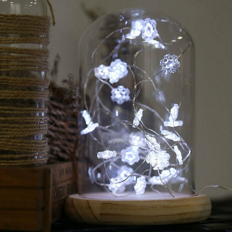 Guirlande lumineuse à piles DEL Snowflake