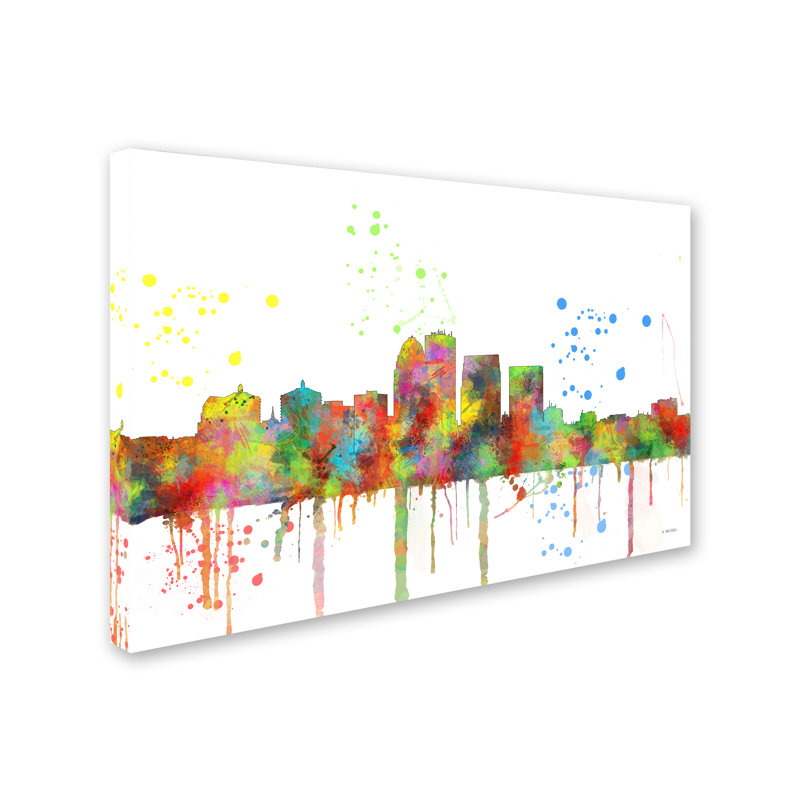 « louisville kentucky horizon mclr-1 », reproduction d’art sur toile tendue, H 12 po x l 19 po x P 2 po