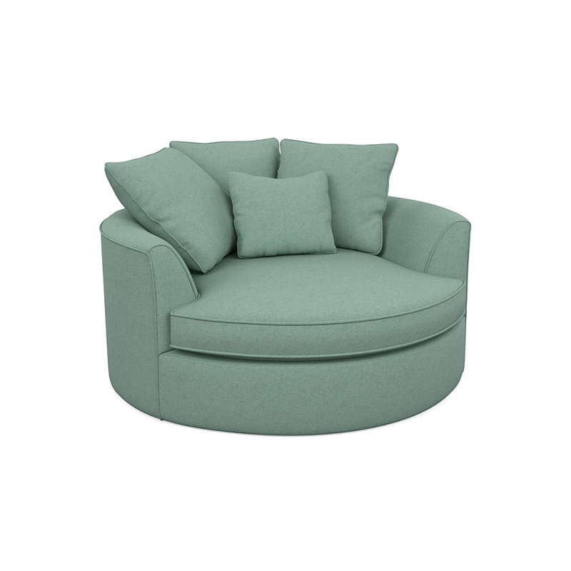 Ashonte Upholstered Barrel Chair, Entice Dew