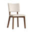 Chaises de salle à manger en cuir de polyuréthane David avec pieds en bois