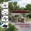 15 pi Double parasol solaire de patio-785967801