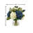 Assorted Hydrangeas with Thistle, Cactus and Protea in Glass Vase