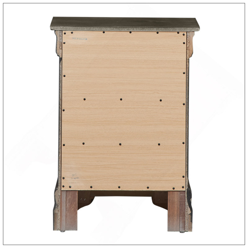 Table de chevet intemporelle avec tiroirs spacieux et fabrication durable pour un rangement élégant dans la chambre à coucher