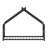 Kids Metal Bed Frame with Frame House Silhouette-129020732