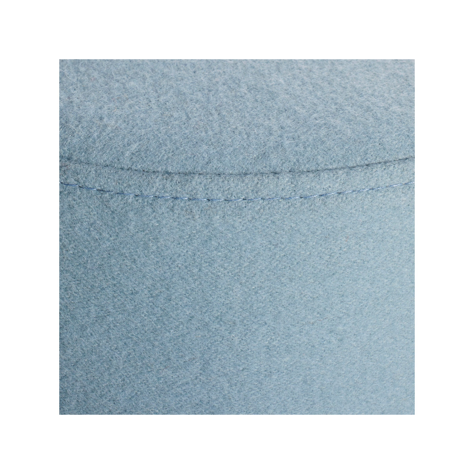 Bumper Upholstered Ottoman, Blue