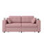 Canapé modulaire 2 places avec rangement Chenille, charge USB et porte-gobelets Chenille, l 67,72 po, capacité de poids de 500 lb pour le salon
