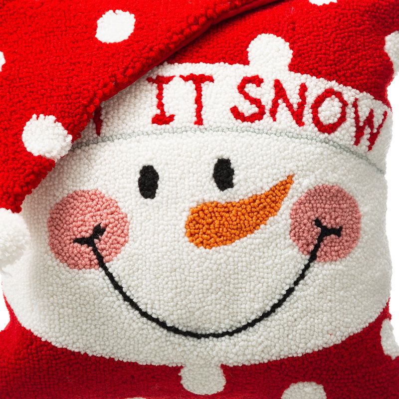 Christmas Santa,Snowman Throw Pillow