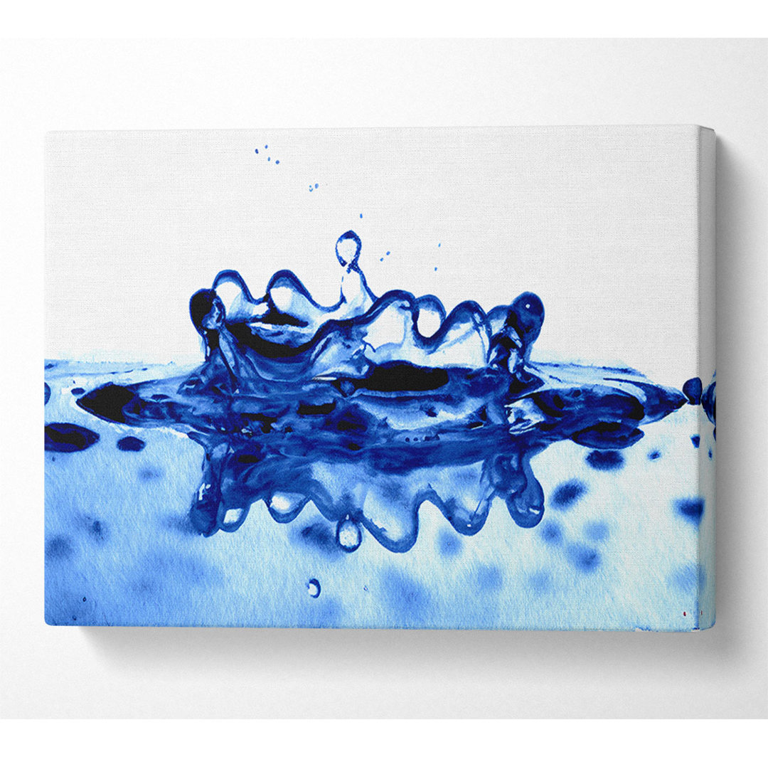 A Drop Of Juice Blue - Kunstdrucke auf Leinwand - Wrapped Canvas