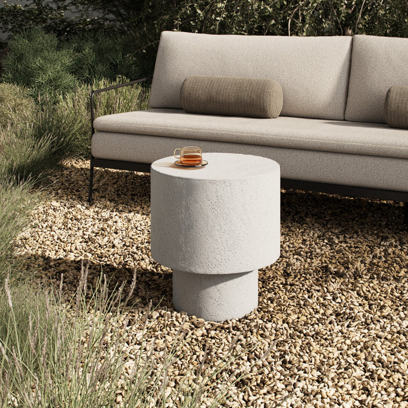 Kesia Outdoor Round Side Table