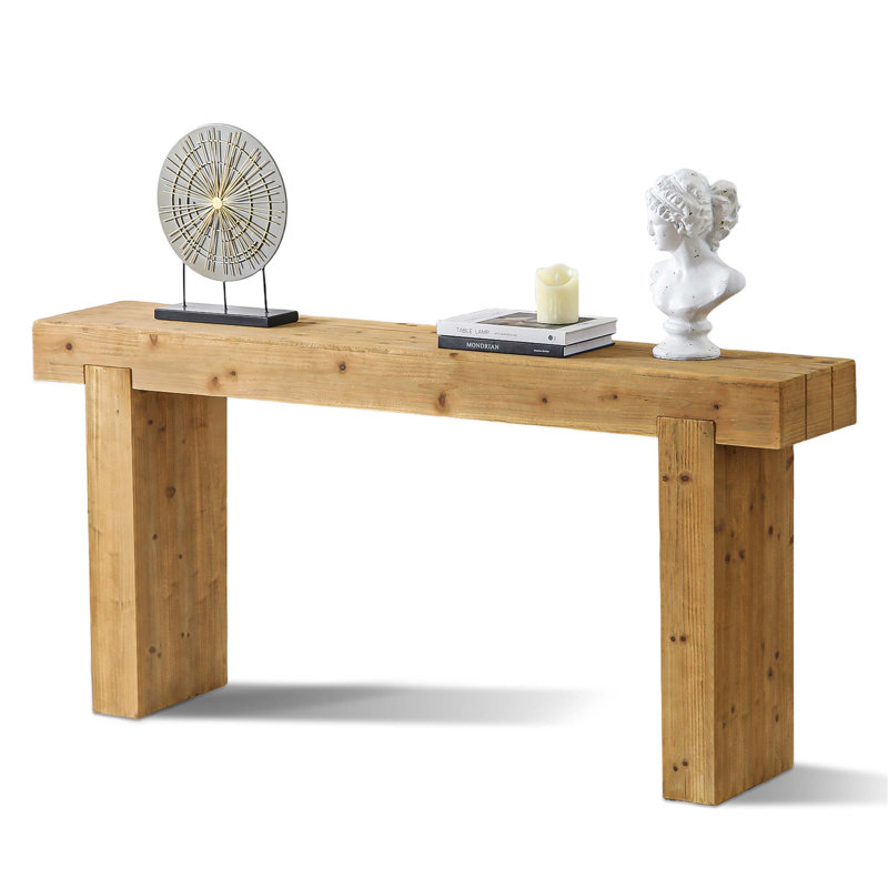 Console Table – Rustic Farmhouse Sofa Table for Entryway, Hallway, or Behind Couch