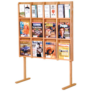 Divulge Wooden Mallet 53'' H Magazine Rack