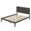 Ensemble de chambre à coucher 3 pièces, lit plateforme avec deux lumières de chevet, table de chevet 2 tiroirs-105501740-105501742