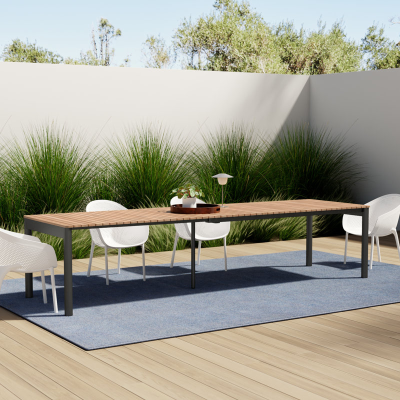 Moores Teak Extendable Outdoor Dining Table 