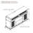 Embossed Pattern TV Stand, TV and Media Console with Open and Closed Storage Space and sliding door-1777191508