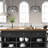 19.5"W Lisa Industrial Black and White Dome Shade Pendant