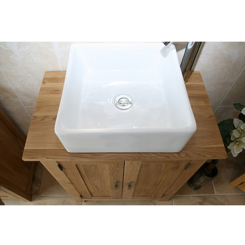 Hodges 650mm Single Bathroom Vanity with Vessel Ceramic Basin