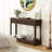 Denise 47.2" Console Table with 3 Fluted Drawers-468945039
