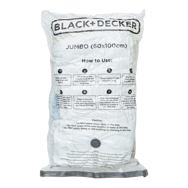 Black And Decker Plastic / Acrylic Vacuum Storage Bags