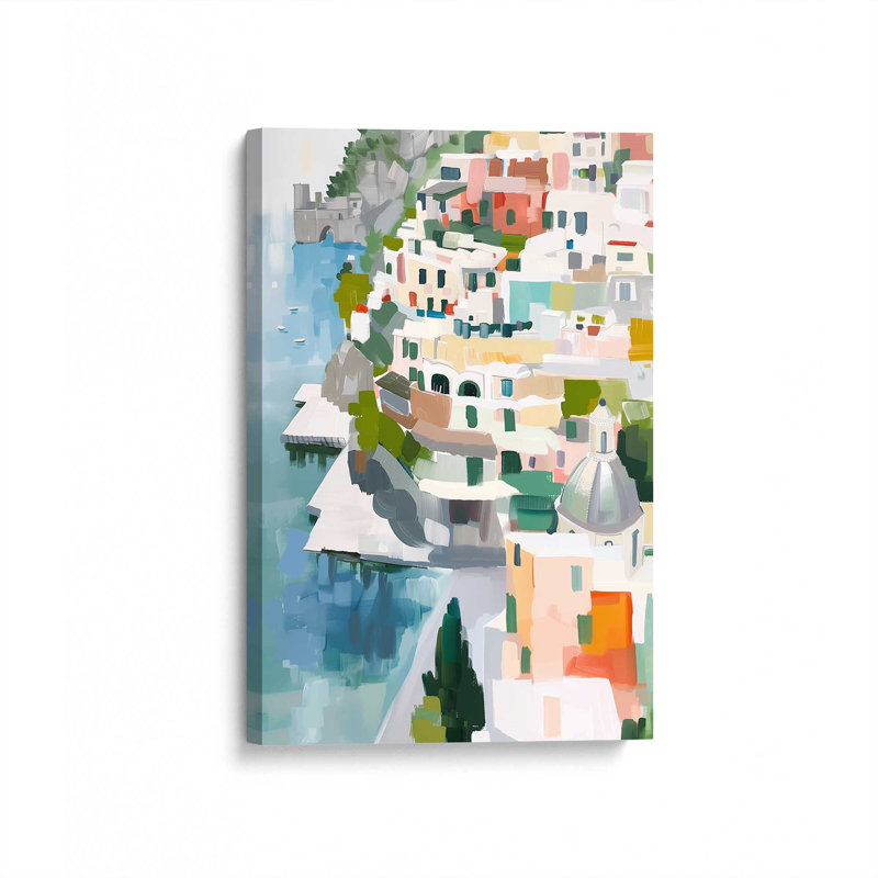 Coastal Village Glow IV, Toile tendue, Toile tendue, H 18 po x l 12 po