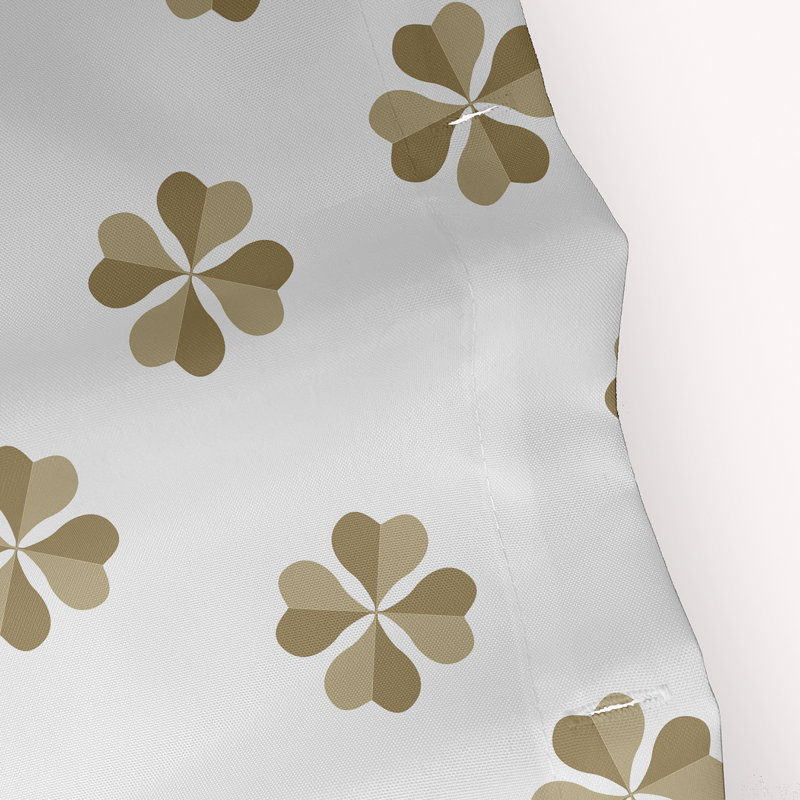 Lucky Patch Shower Curtain, Vert durable