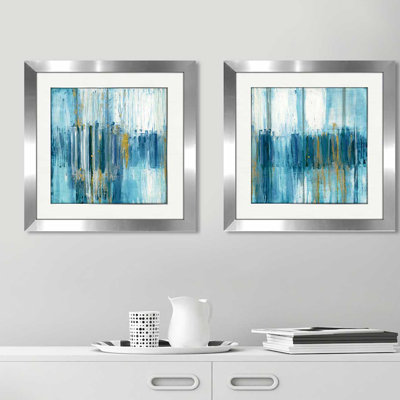 'Saturnia' 2 Piece Framed Painting Print Set