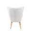 Fauteuil d'appoint confortable avec repose-pieds, fauteuil de salon et repose-pieds Tarika