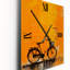 Vélo Odyssey orange - Horloge murale vélo surdimensionnée-690110354