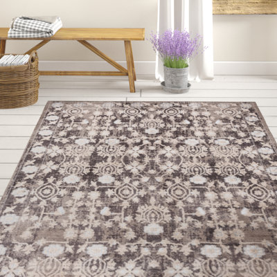 Tapis taupe / brun Rummond