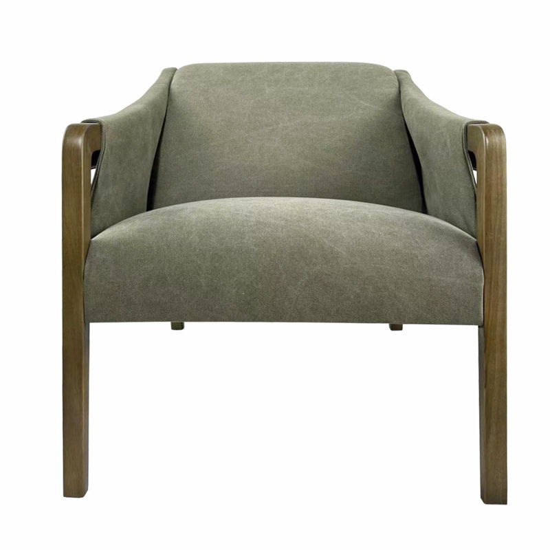 Fauteuil club Delphine - tissu naturel Shearly