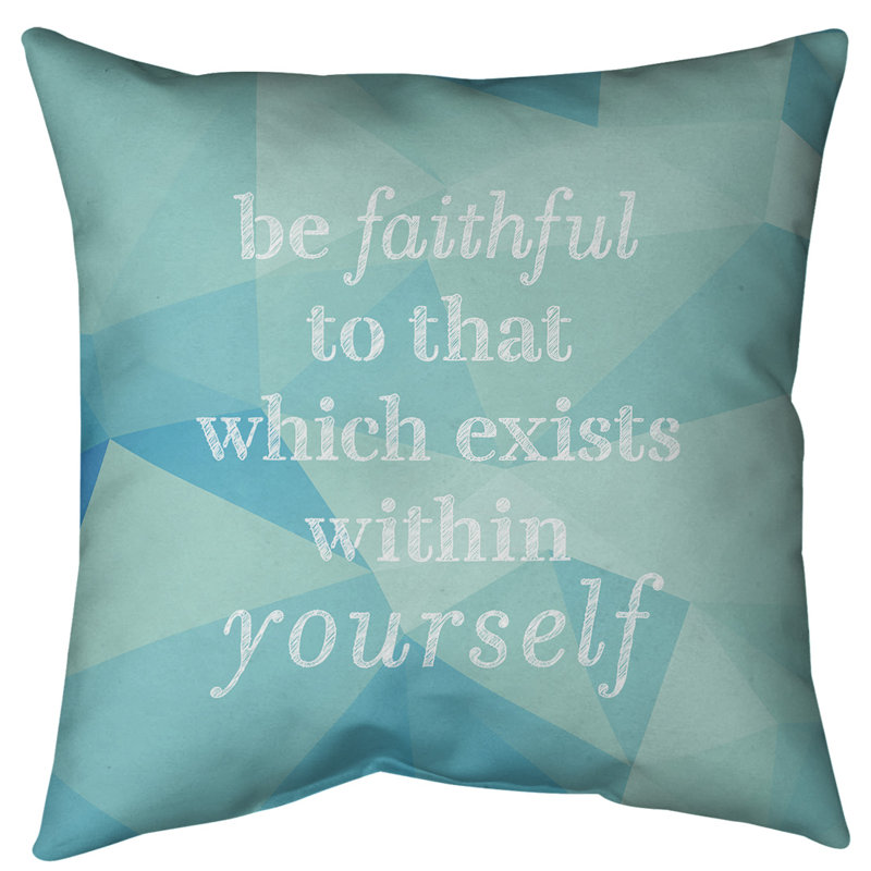 Coussin de sol Gemstone Be Faithful to Yourself, H 36 po x l 36 po, Zircon