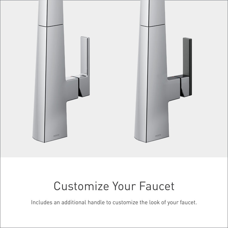 Nio Pull Down Single Handle Kitchen Faucet With Accessories, Chrome