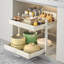 Expandable Kitchen Storage Organizer, No Drill Cabinet Drawer Pull Out Rack For Dishes, Spices, And Utensils Under Sink