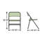 Chaise pliante en métal 50 Series-1043656129