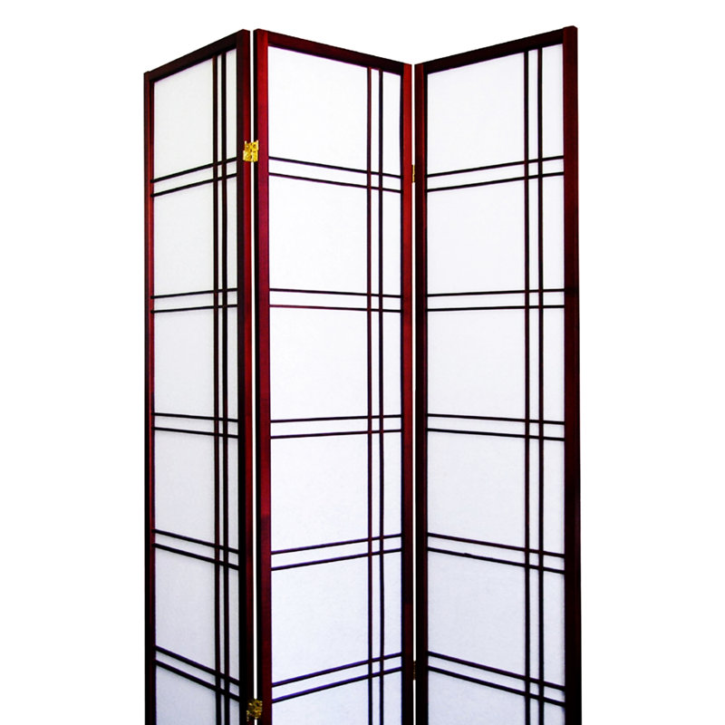 Paravent en cerisier 70 po de hauteur 70 po de hauteur, articulé pour plus de flexibilité, cloison de maison moderne, élément de pièce contemporain