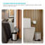 Poubelle de salle de bain 1,3 gallon avec couvercle à fermeture en douceur et design compact en acier inoxydable Home Zone Living