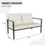 Causeuse en osier avec coussin Outdoo-626265030
